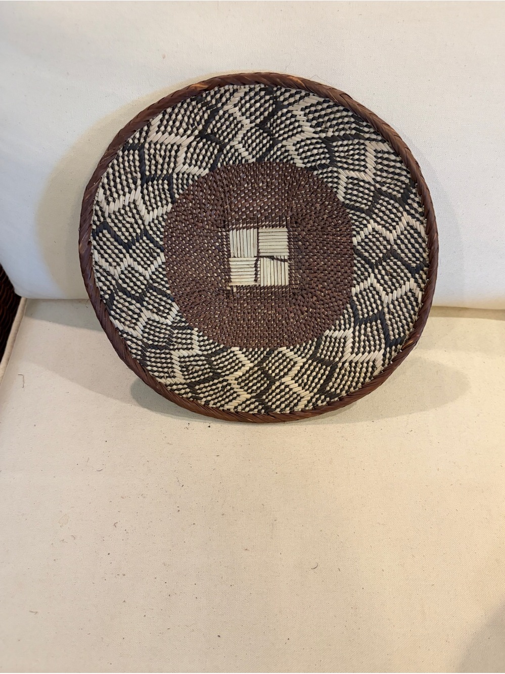 One of a Kind! NEW Woven Basket. Made by Binga people of Zambia Zimbabwe Africa